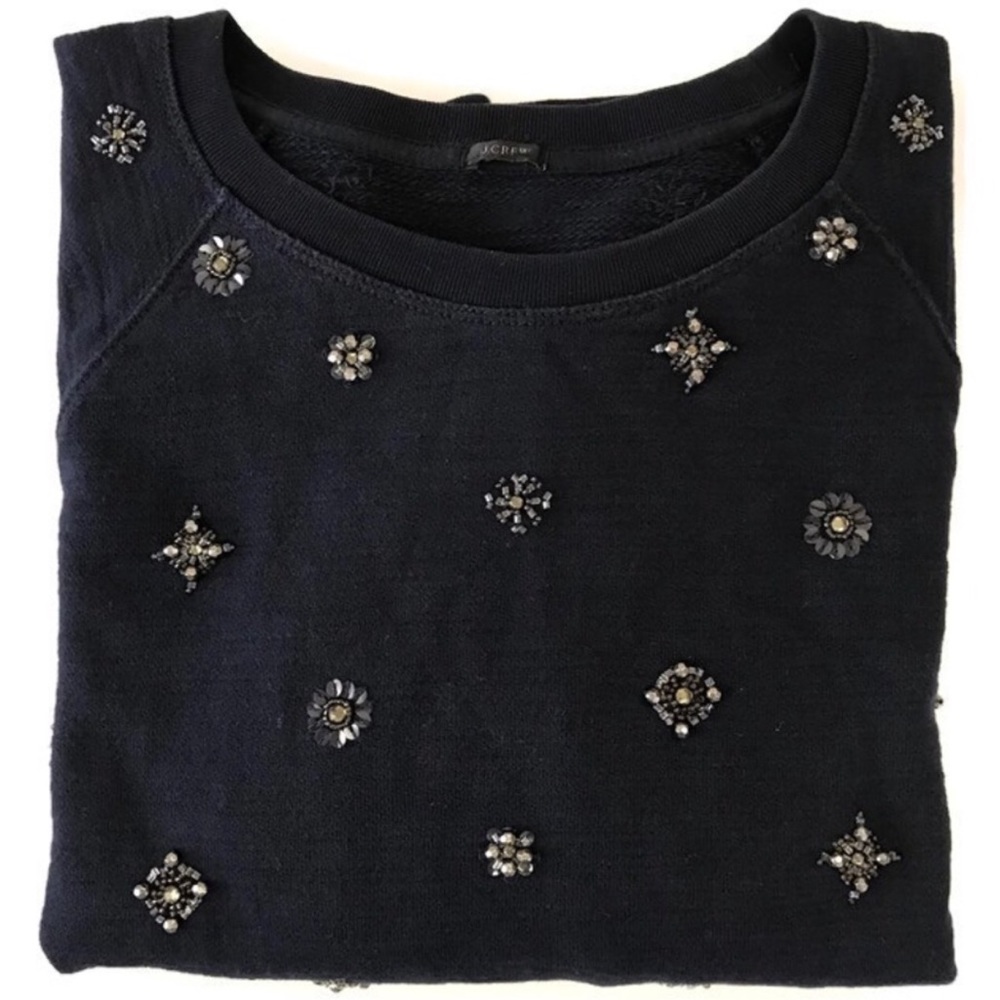 🆕 J.Crew Jeweled Sweatshirt L